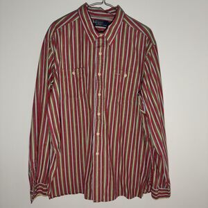 Vintage Polo Ralph Lauren XXL Multi-Color Striped Southwestern Button Up